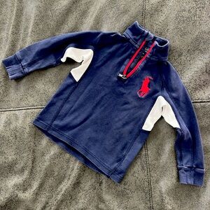 Kids Polo Ralph Lauren quarter zip - size 3T